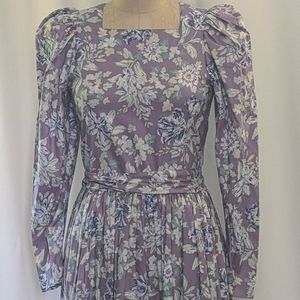 80s Laura Ashley Light weight cotton maxi dress